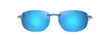 MAUI JIM HOOKIPA ULTRA POLARIZED RIMLESS SUNGLASSES BLUE HAWAII MJ0676S-003