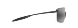 MAUI JIM PALULU POLARIZED SHIELD SUNGLASSES GREY/BLACK MJ0680S-001