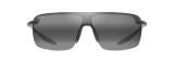 MAUI JIM PALULU POLARIZED SHIELD SUNGLASSES GREY/BLACK MJ0680S-001