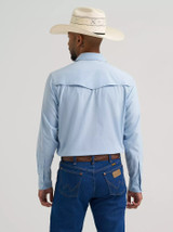 WRANGLER ALL TERRAIN GEAR MEN'S DROVER UTILITY SHIRT CERULEAN 2360550