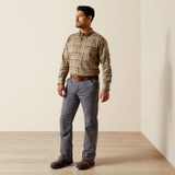 ARIAT FR DEAN LOGO WORK SHIRT FIELD KHAKI 10062788