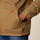 ARIAT MENS FR WORKHORSE INSULATED JACKET FIELD KHAKI 10024029