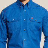 ARIAT MENS FR FEATHERLIGHT WORK SHIRT ROYAL BLUE 10025428