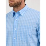 WRANGLER MENS CODY JOHNSON FRENCH BLUE SHIRT 2369517