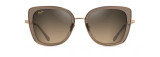 MAUI JIM VIOLET LAKE POLARIZED LUXURY SUNGLASSES BRONZE/TAUPE HS843-24