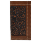 TRENDITIONS JUSTIN TOOLED TRIPLE STITCH RODEO WALLET 24152767W4