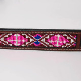 BARH EQUINE PINK BEADED CROSS BELT BER227-BT