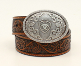 M&F ARIAT KIDS FLORAL EMBOSSED LEATHER BELT A1300208