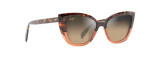 MAUI JIM BLOSSOM POLARISED CAT EYE SUNGLASSES HAVANA/PEACH HS892-10