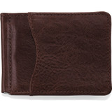 BRIGHTON CARNEGIE MONEY CLIP WALLET BROWN E70118