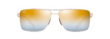 MAUI JIM PIHA POLARIZED AVIATOR SUNGLASSES GOLD/SILVER/BURGANDY MJ0621S-003