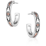 MONTANA WESTERN SANDS HOOP EARRINGS ER6114