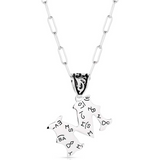 MONTANA WESTERN ENGRAVED INITIAL NECKLACE NC6096-M