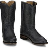 JUSTIN STINSON 10" SMOOTH OSTRICH ROPER GREY MJ3181