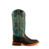 FERRINI LADIES STAMPEDE BLACK/TEAL 9039350