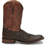 TONY LAMA DARK BROWN CAIMAN ROUND TOE TL5253