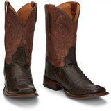 TONY LAMA DARK BROWN CAIMAN ROUND TOE TL5253
