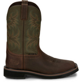 JUSTIN  DRILLER 11" STEEL TOE BOOT UMBER/BROWN SE4688