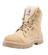 STEEL BLUE MENS SOUTHERN CROSS SIDE ZIPPER STEEL TOE BOOT SAND 812961