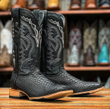 TANNER PYTHON HYBRID BOOTS MATTE BLACK TMX208038