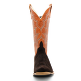 HORSEPOWER TOP HAND ROUGHOUT MENS BOOT CHOCOLATE/BURNT ORANGE HP9503