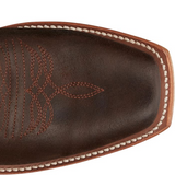 JUSTIN BILLET 13" WESTERN BOOT BROWN COWHIDE LEATHER JP2504