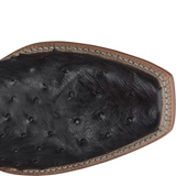 JUSTIN RYLEN 13" FULL QUILL OSTRICH BLACK SA8267