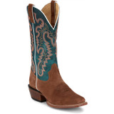 JUSTIN ANNIE UP 13" WESTERN BOOT SEDONA TAN SUEDE FN4121