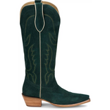 TONY LAMA LIZ 15" SUEDE EMERALD DR4262