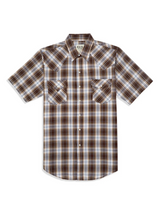 ELY MENS ASSORTED PLAID SNAP WESTERN SHIRT 15202607
