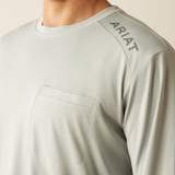 ARIAT REBAR SUNBLOCKER T-SHIRT PEARL GREY 10054428