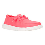 HEY DUDE WENDY STRETCH CANVAS FIERY CORAL 40902-789C