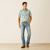 ARIAT HINKLE RETRO FIT SHIRT AQUA 10058709