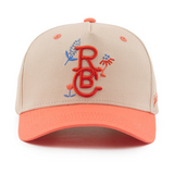 RAISED BY COYOTES TEXAS WILDFLOWERS HAT TAN/ORANGE
