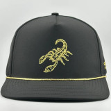 COWBOY REVOLUTION BLACK GOLDEN SCORPION ROPE HAT