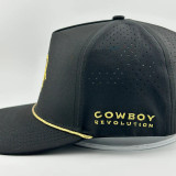 COWBOY REVOLUTION BLACK GOLDEN SCORPION ROPE HAT