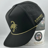 COWBOY REVOLUTION BLACK GOLDEN SCORPION ROPE HAT