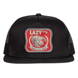 LAZY J BLACK RED AMERICAS BEST BRAND TRUCKER HAT BLACK4BEST