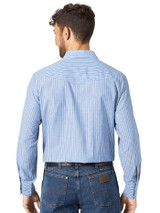 WRANGLER MENS WESTERN LONG SLEEVE STRIPE SHIRTS MULTI 75951PP