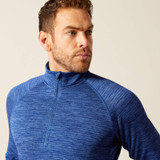 ARIAT REBAR GRIDWORK BASELAYER 1/4 ZIP GLACIER BLUE 10052999