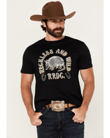 ROCK & ROLL MENS ARMADILLO GRAPHIC T-SHIRT BLACK BU21T05601