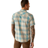 ARIAT MENS HYDER RETRO SHORT SLEEVE TURQUOISE 10054703