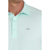 CINCH MENS ARENAFLEX POLO T-SHIRT LIGHT BLUE MTK1863051