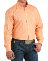 CINCH MENS CLASSIC FIT BUTTON-DOWN SHIRT CORAL MTW1105964