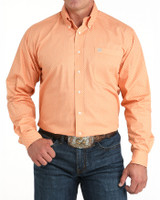 CINCH MENS CLASSIC FIT BUTTON-DOWN SHIRT CORAL MTW1105964