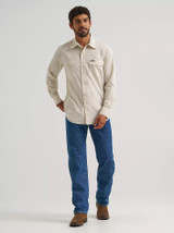 WRANGLER MENS ALL TERRAIN GEAR DROVER UTILITY SHIRT PELICAN 2360557