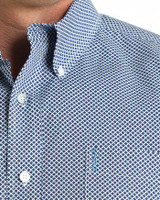 CINCH MENS MODERN FIT BUTTON-DOWN SHIRT ROYAL BLUE MTW1347146