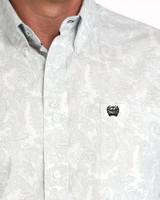 CINCH MENS CLASSIC FIT BUTTON-DOWN SHIRT WHITE MTW1105984