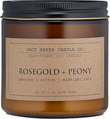 JACK BAKER ROSE GOLD + PEONY CANDLE