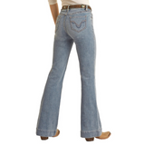 ROCK & ROLL WOMENS MID RISE RELAXED FIT TROUSER JEANS BW5MD03578